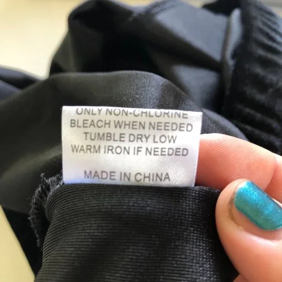 MARIE NICOLE CLOTHING Black Crushed Velvet Flare Curtain Long Pants Size Large - Picture 11 of 11